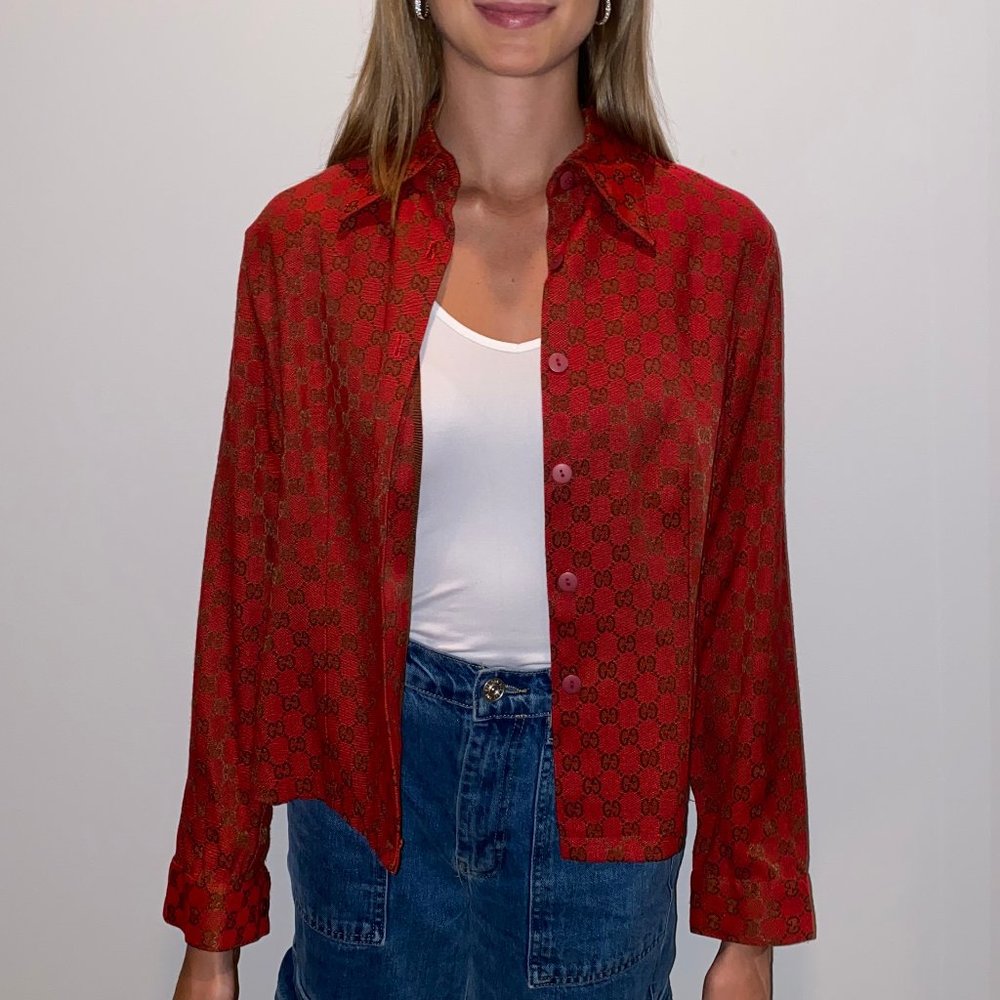 Vintage Gucci Jacket/button down top